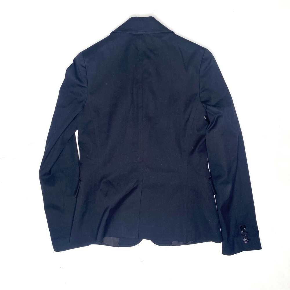 Theory Black Blazer Size 6 Tailored Career Office Jacket Classic 2 Button - Picture 4 of 4
